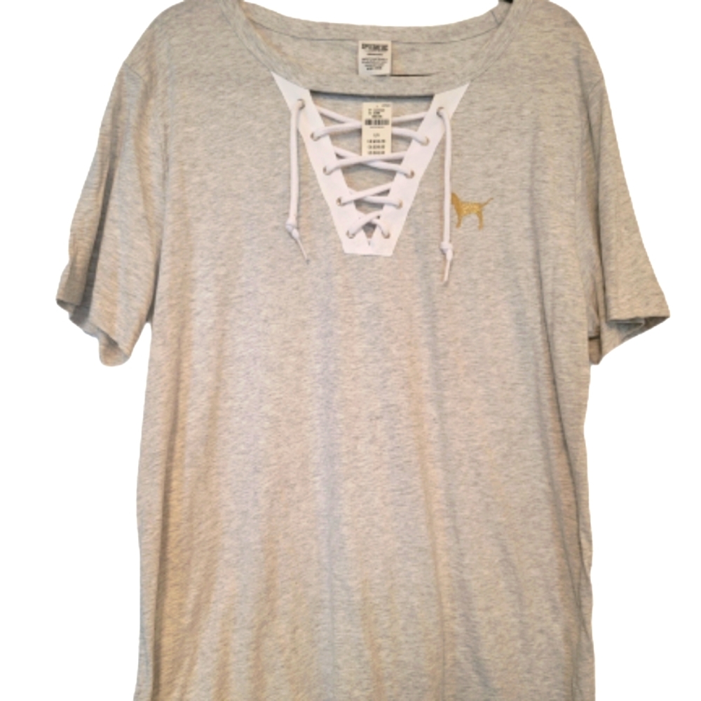 VS PINK TEE FRONT TEE